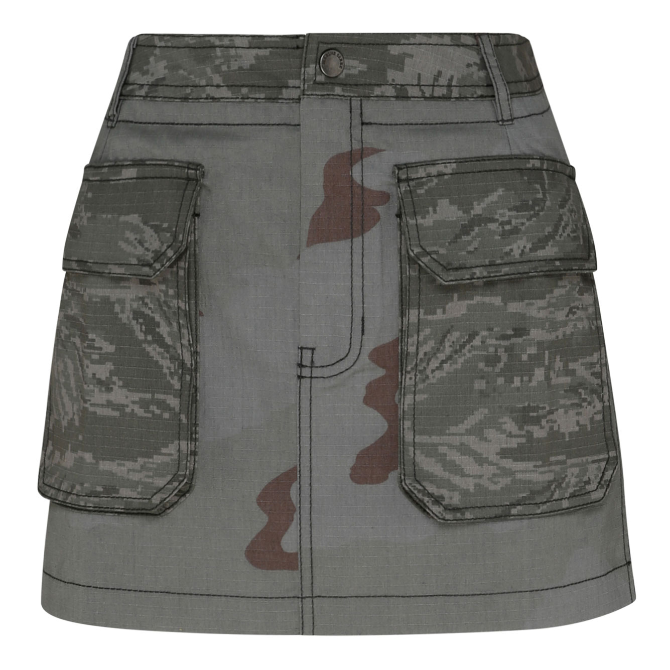마린 SERRE 그레이 CAMO 미니 스커트